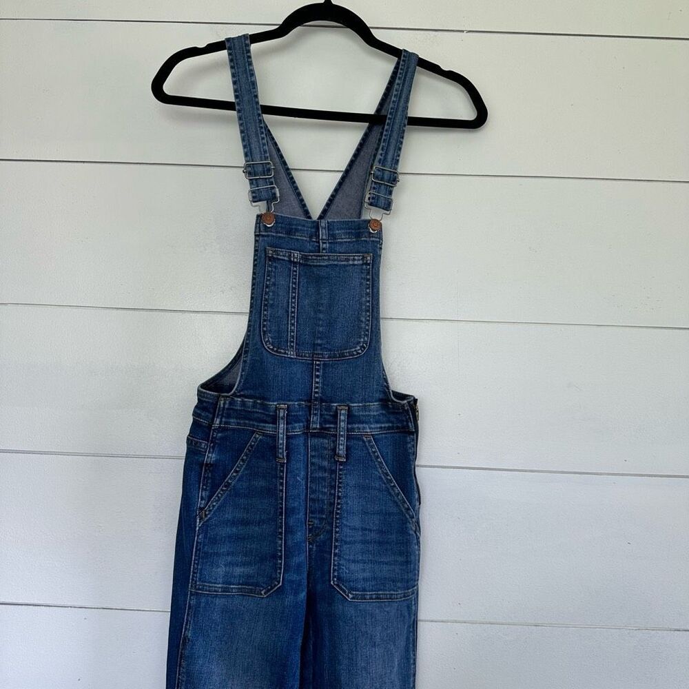 Madewell Women’s Extra Small Skinny Overalls Cedarburg Wash